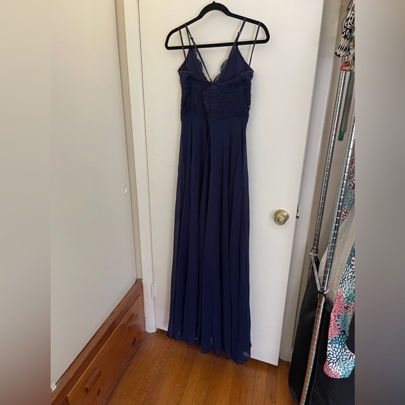 Lulu’s Madalyn Navy Blue Lace Maxi Dress - Picture 9 of 9